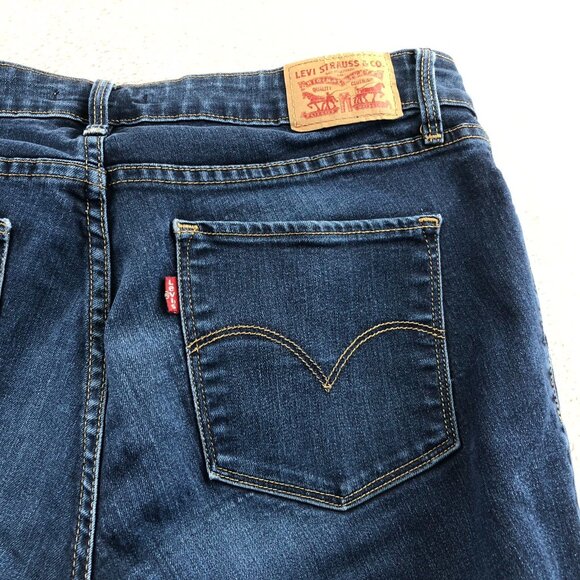 Levis Womens 811 Jeans Size 30 Curvy Skinny Leg Ankle Classic Blue Denim Casual - Picture 10 of 14